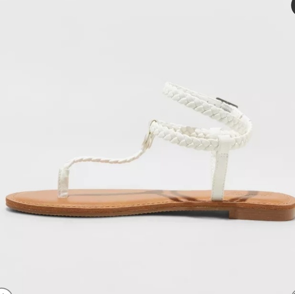 Women's Braided Ankle Wrap Sandals - Picture 2 of 3